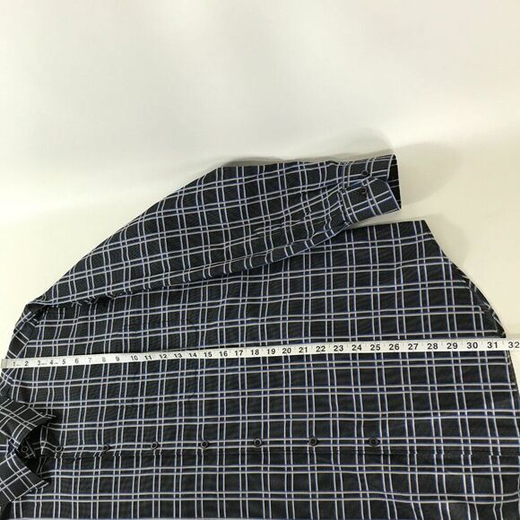 Scott Barber Long Sleeve Button Up Shirt Men's Large Plaid 100% Cotton Casual - Picture 8 of 10